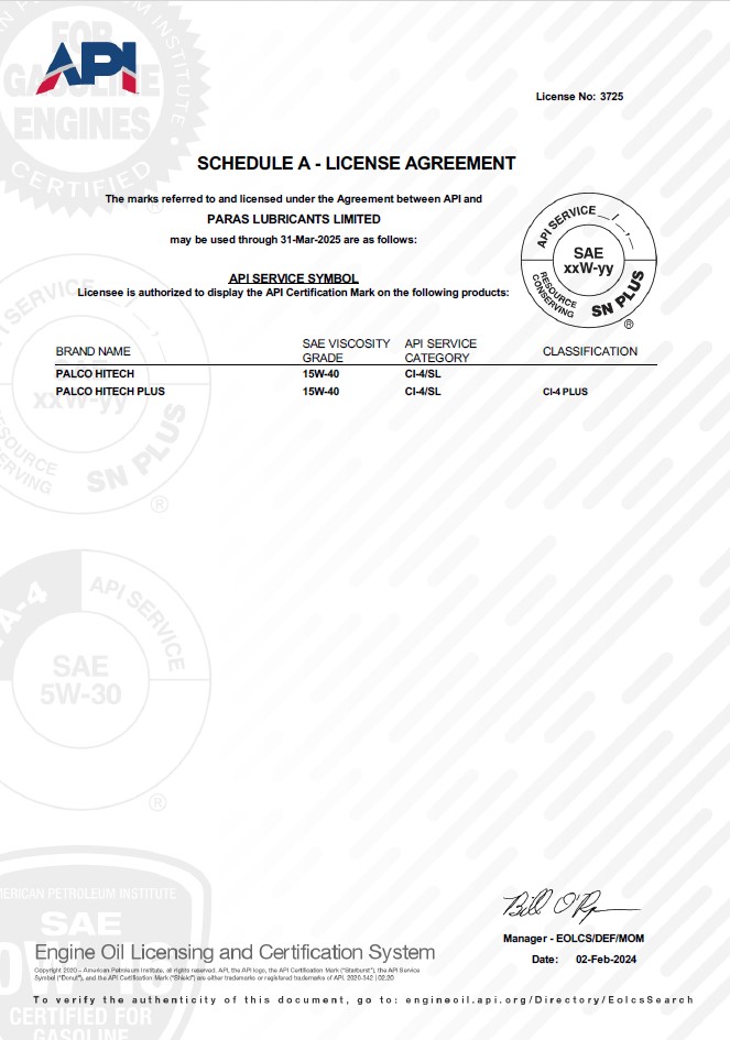 Certifications